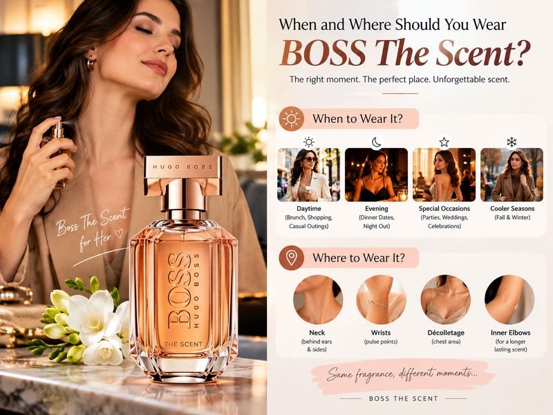 Boss The Scent by Hugo Boss for Women perfume for evening wear, special occasions, and everyday use.