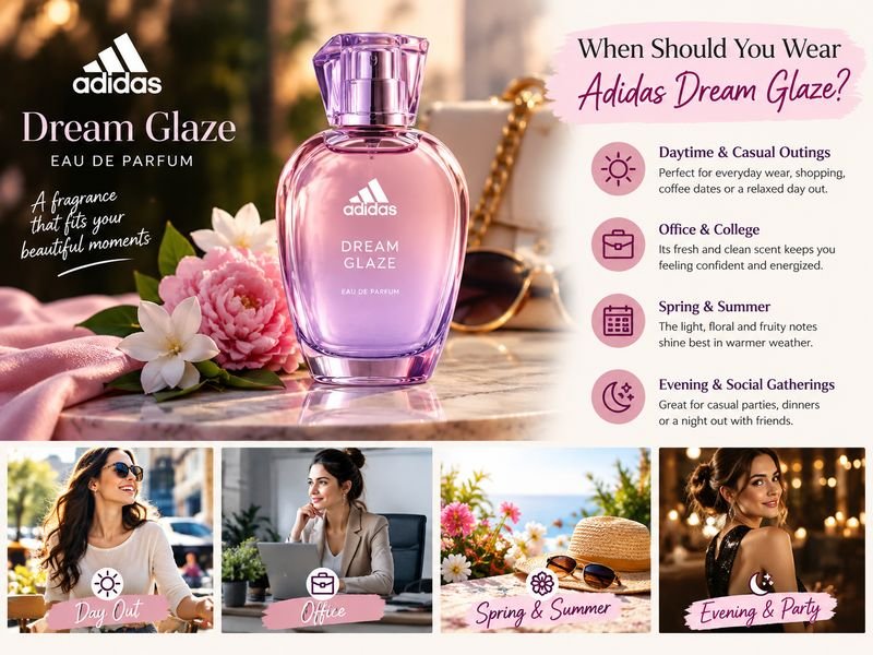 Adidas Dream Glaze Eau de Parfum for evening and casual wear