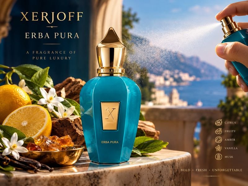 Xerjoff Erba Pura perfume projection and sillage