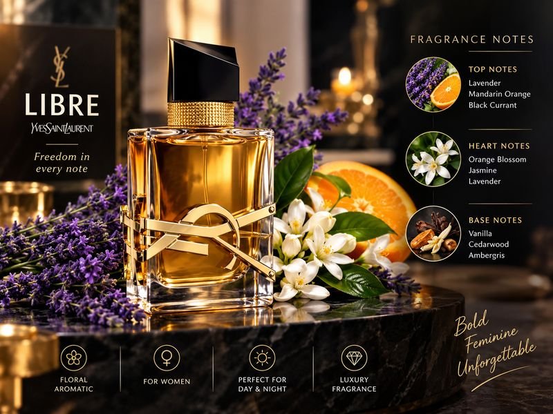 YSL Libre Eau de Parfum with floral fragrance notes