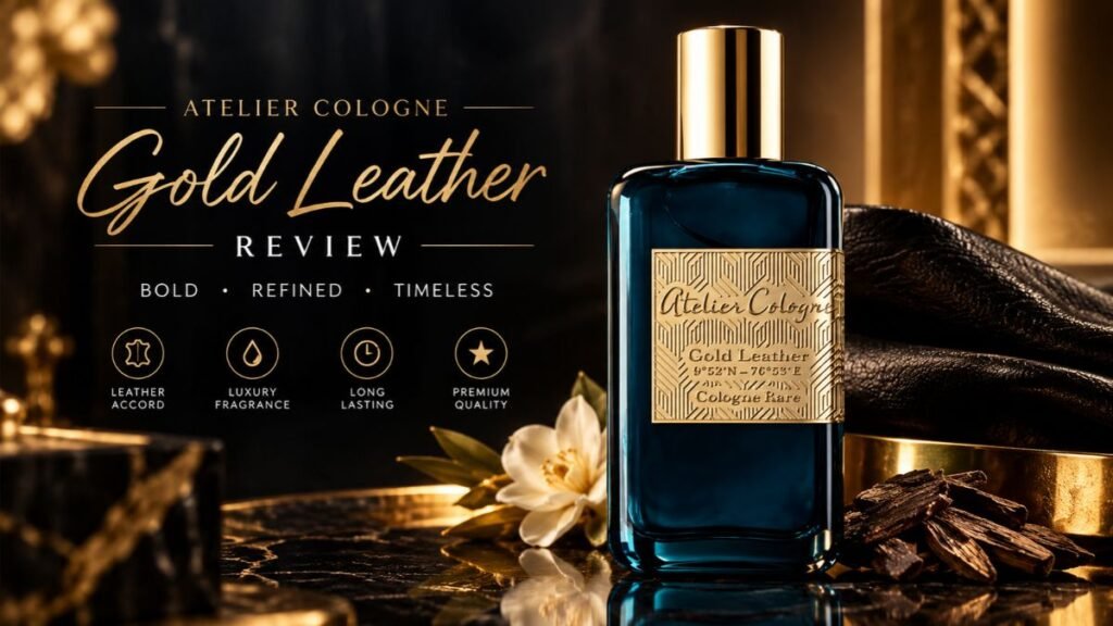 Atelier Cologne Gold Leather perfume bottle luxury fragrance