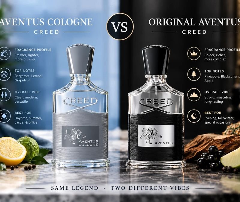 Creed Aventus Cologne compared with the original Creed Aventus