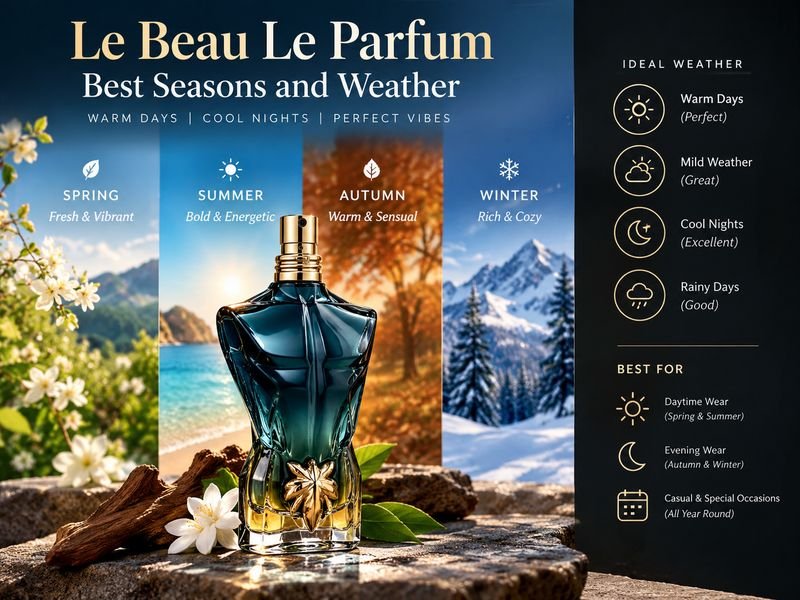 Le Beau Le Parfum fragrance for mild weather and summer evenings