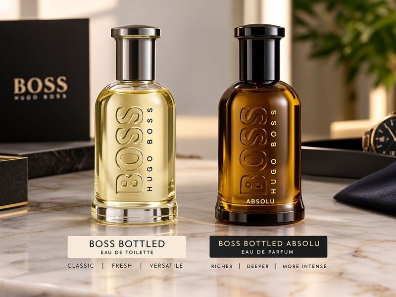 Boss Bottled Absolu compared with BOSS Bottled fragrance