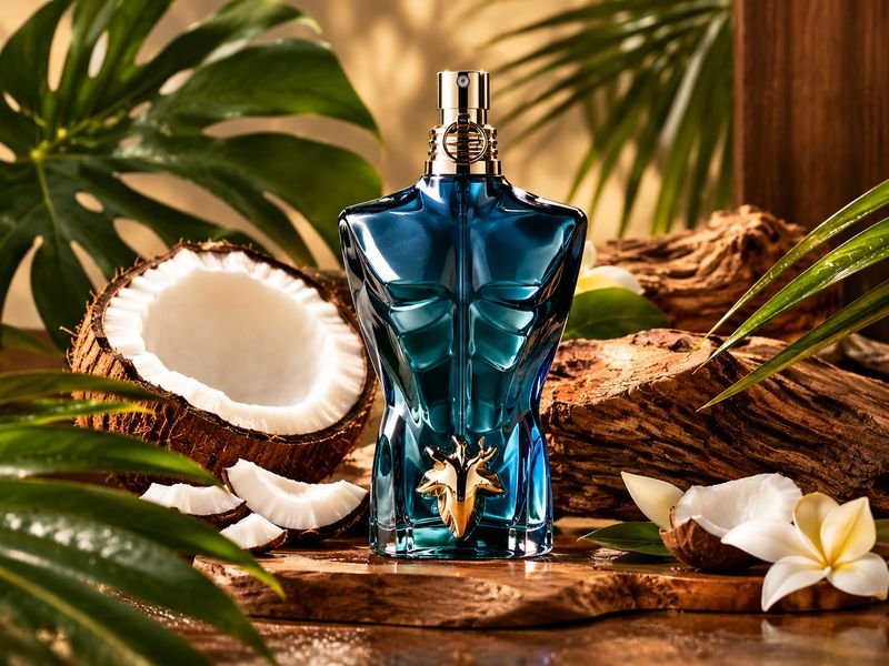 Le Beau Le Parfum creamy coconut and woody fragrance profile