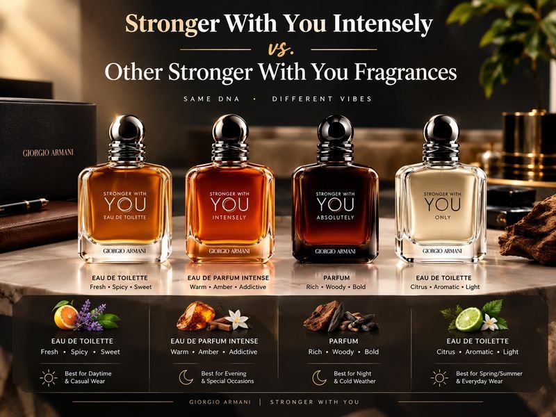 Stronger With You Intensely compared with the original Stronger With You fragrance