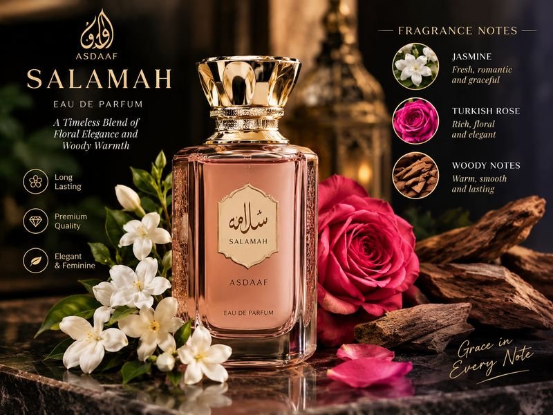 Asdaaf Salamah floral woody fragrance scent profile