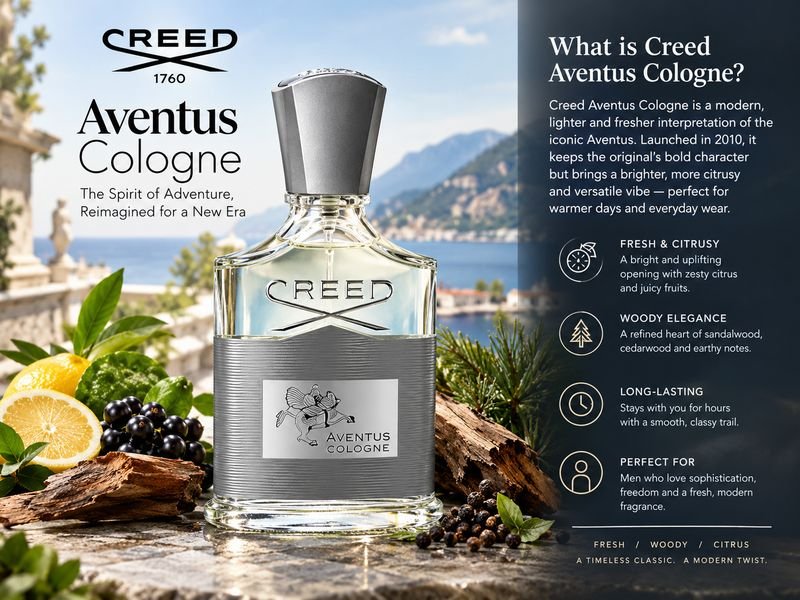Creed Aventus Cologne bottle and packaging