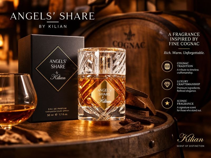 Angels’ Share fragrance inspired by cognac and wooden barrels