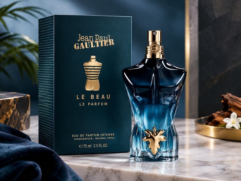 Le Beau Le Parfum by Jean Paul Gaultier bottle and packaging