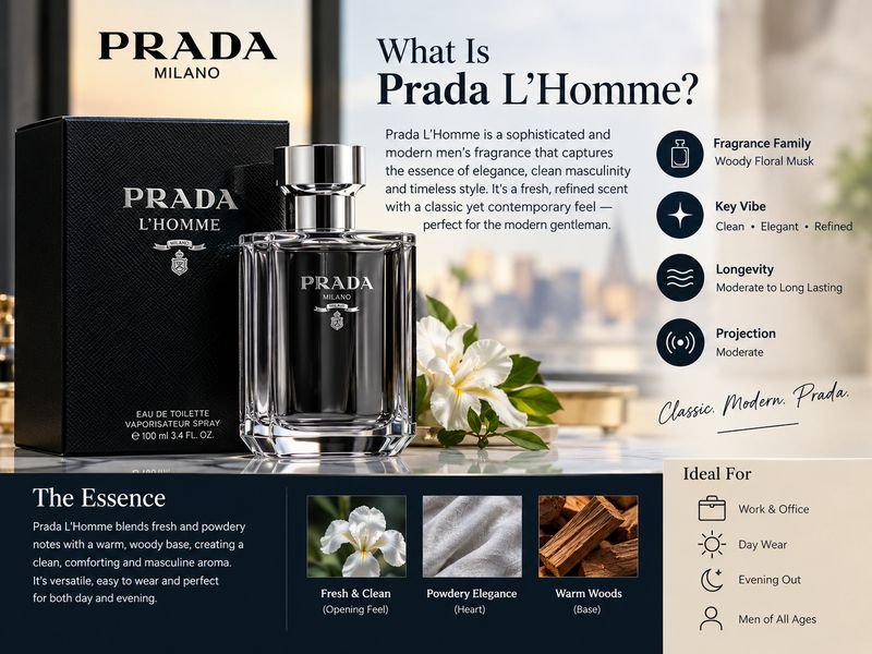 Prada L’Homme men's fragrance Eau de Toilette
