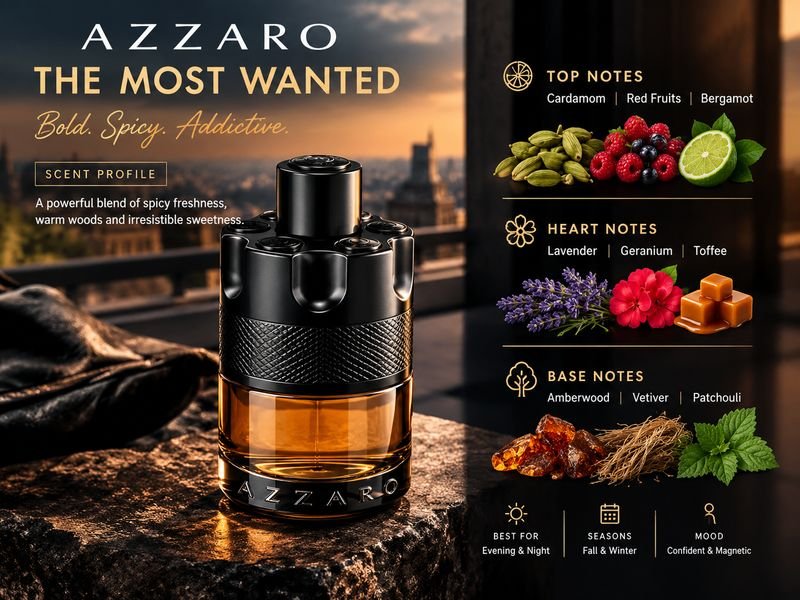 Azzaro The Most Wanted Eau de Parfum warm sweet spicy woody scent profile